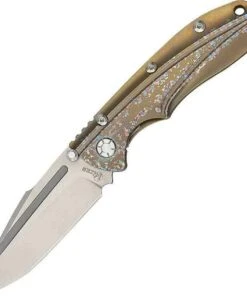 Kizer Cutlery Titanium Anodized Framelock, S35VN, Titanium Handle