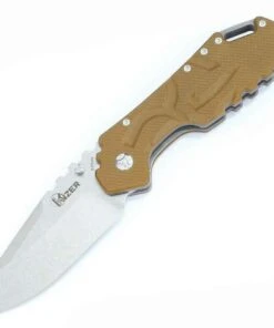Kizer Cutlery Kleckler Design, Stonewash CPM-S35VN, G-10 and Titanium Liners