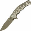 Kizer Cutlery Kizer Knives KI4447A1, S35VN Stone Washed Blade, 6AL4V Titanium Framelock