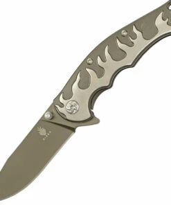 Kizer Cutlery Kizer Knives KI4447A1, S35VN Stone Washed Blade, 6AL4V Titanium Framelock