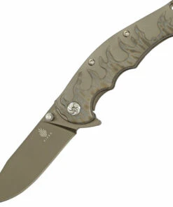Kizer Cutlery Kizer Knives KI4447A2, S35VN Stone Washed Blade, 6AL4V Titanium Framelock