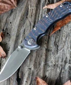 Kizer Cutlery Kizer Knives, 4456A2 , River Cat Frame Lock Folder, 3.34" CPM-S35VN, Anodized Titanium Handle