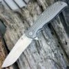 Kizer Cutlery KI4470 Rattler, 3.58" CPM-S35VN SS Plain Blade, Titanium Handle