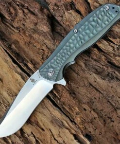 Kizer Cutlery Ki4470A2 Rattler, 3.58" S35VN Plain Blade, Titanium Handle