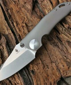Kizer Cutlery Ki4473 GPB1 (Gray's Pocket Brute1) by John Gray, 3.5" CPM-S35VN SS Plain Blade, Titanium Handle