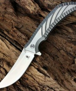 Kizer Cutlery KI4482 Dirk Pinkerton Nomad, 3.78" S35VN Plain Blade, Titanium Handle