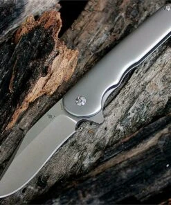 Kizer Cutlery, Flashbang Flipper, 454A1, 3.5 in. S35VN Clip Point Stonewashed Blade, Framelock