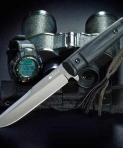 Kizlyar Supreme Alpha Fixed Blade, AUS-8 GT, Kraton Handle