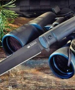 Kizlyar Supreme Aggressor, AUS-8 Black Fixed Blade, Kraton Handle