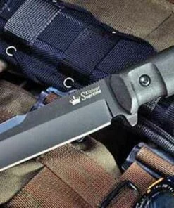 Kizlyar Supreme Delta, AUS-8 Black Fixed Blade, Kraton Handle