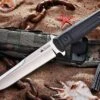 Kizlyar Supreme Trident, D2 Satin Fixed Blade, Kraton Handle