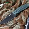 Kizlyar Supreme Kizlyar Surpreme Urban Fixed Blade, Black D2, Green Ergonomic Micarta