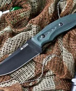 Kizlyar Supreme Kizlyar Surpreme Urban Fixed Blade, Black D2, Green Ergonomic Micarta