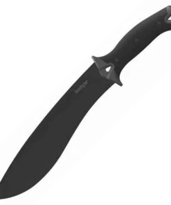 Kershaw Knives Kershaw 1077 Camp 10, 10" 65MN Powdercoated Fixed Blade, Rubber Overmold Handle