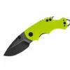 Kershaw Knives Kershaw 8700LIMEBW Shuffle Lime Green, 2.4" 8Cr13MoV SS, Blackwash Plain Blade, GFN/K-Texture Handle