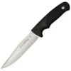 Linder Super Edge 3, 5 1/8" ATS-34 Stainless Blade, w/ Open Top Black Leather Belt Sheath