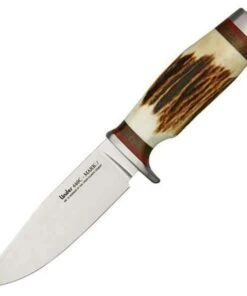 Linder Mark I, 9" Overall, w/ Brown Leather Belt Sheath