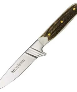 Linder Forester, 4" 440 Stainless Blade, w/ Dark Green Leather Sheath