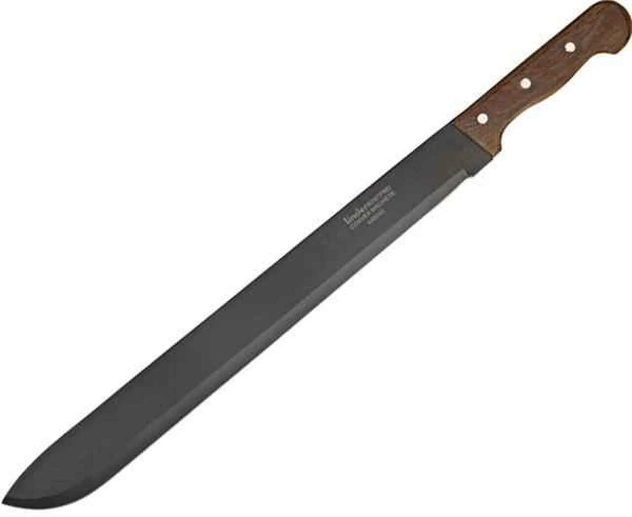 Linder LD449045 Heavy Duty Machete, 18" SS Plain Blade, Wood Handle, Black Nylon Sheath 1 Linder LD449045 Heavy Duty Machete, 18" SS Plain Blade, Wood Handle, Black Nylon Sheath