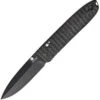 LionSteel Lion Steel Daghetta Carbon Fiber Black, 3 1/8" Black PTFE finish D2 tool steel