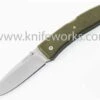 LionSteel Lion Steel Big Opera, 3.54 in D2 Steel Blade, Green G-10 Handles