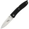LionSteel Lion STEEL Opera Folding Knife, Black G-10 Handle, Plain Edge