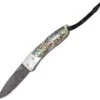 LionSteel Lion Steel Opera Damascus,2 7/8" Damascus steel blade. Abalone handles