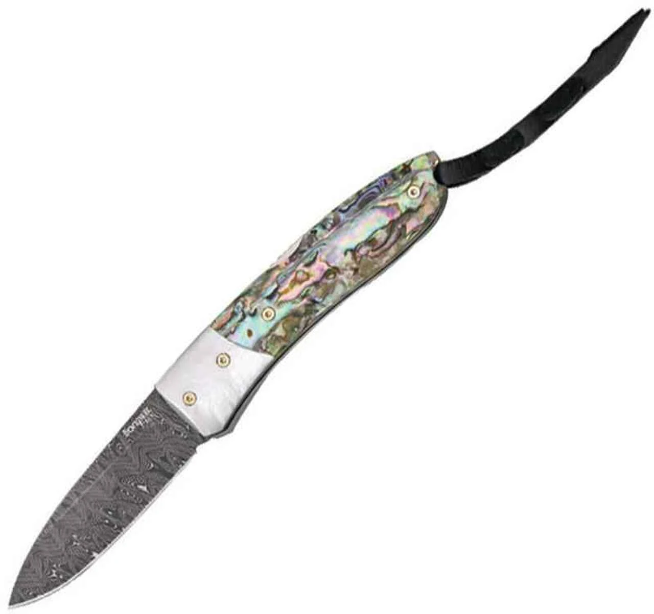 LionSteel Lion Steel Opera Damascus,2 7/8" Damascus steel blade. Abalone handles 1 LionSteel Lion Steel Opera Damascus,2 7/8" Damascus steel blade. Abalone handles