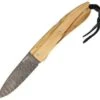 LionSteel Lion Steel Opera Damascus Olive Wood, 2 7/8" Damascus steel blade. Olive wood handles