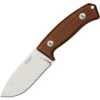 LionSteel lion STEEL Hunting Fixed Blade, Cocobolo Handle, w/ Leather Sheath
