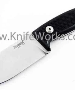 LionSteel Lion Steel M2 Fixed Blade Hunting Knife, Black G10 Handle, w/ Cordura Sheath