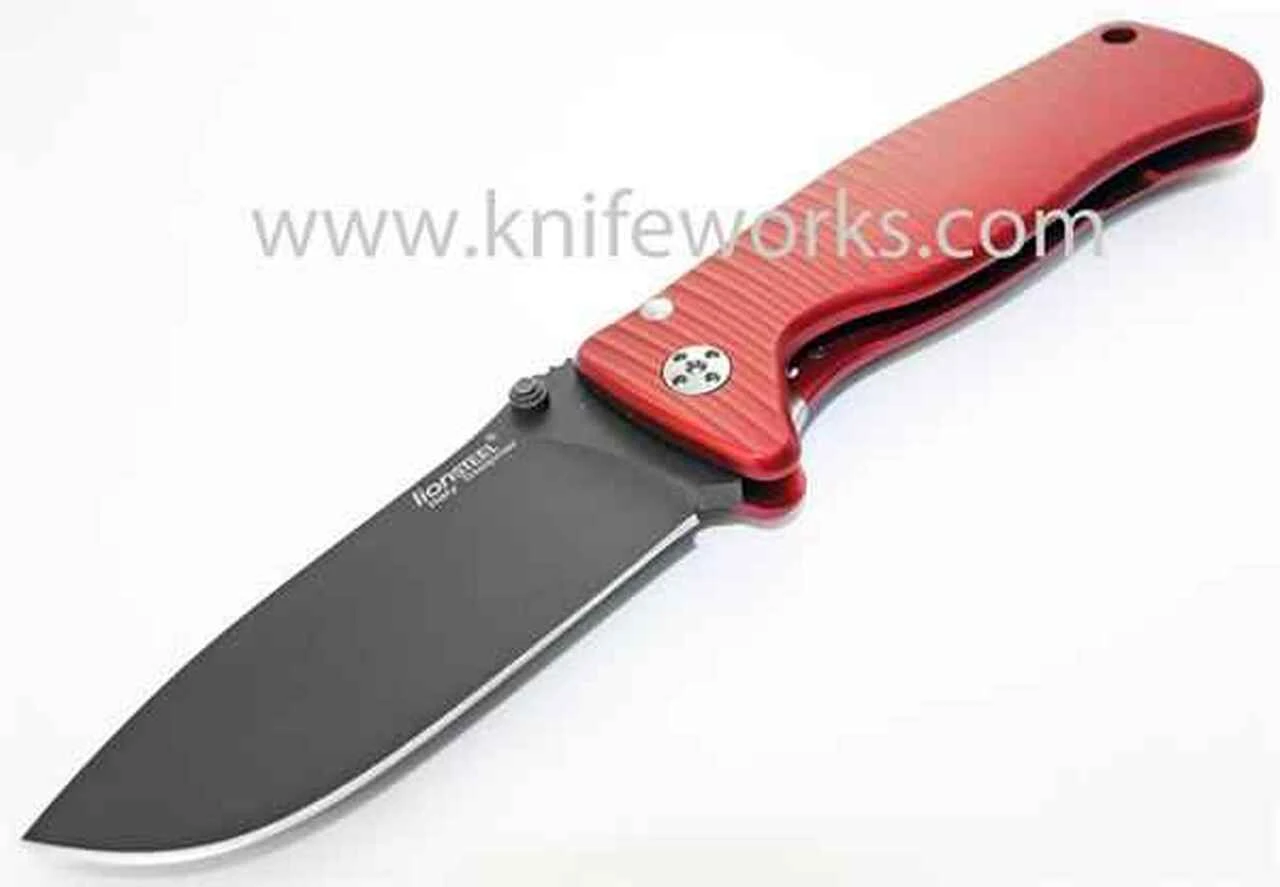 LionSteel Lion Steel SR2, Black Sleipner Steel, Deep Red Aluminum Handle 1 LionSteel Lion Steel SR2, Black Sleipner Steel, Deep Red Aluminum Handle