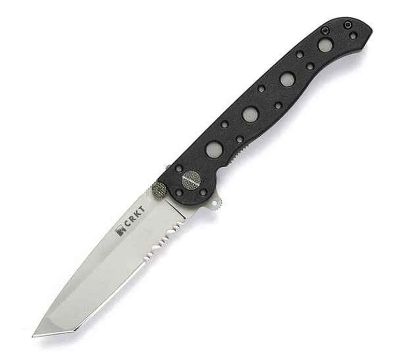 CRKT M16-10Z EDC, 3" 8Cr15MoV Tanto Combo Blade, Black GFN Handle 1 CRKT M16-10Z EDC, 3" 8Cr15MoV Tanto Combo Blade, Black GFN Handle