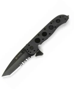 CRKT River M16 Carson Design Folding Combo Edge Ti-Nitride Tanto Blade, Zytel Handle