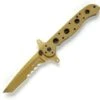 CRKT M16-13DSFG Special Forces, 3.5" 8Cr14MoV Combo Blade, Tan G-10 Handle