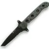 CRKT M-16-13SF Special Forces, 3.5" AUS8 Combo Tanto Blade, Black Aluminum Handle