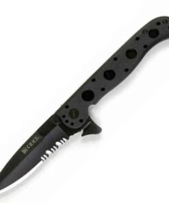 CRKT M16 Carson Design Folding Knife, Ti-Nitride Combo Blade, Zytel Handle