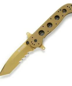 CRKT M16-14DSFG Desert Tanto Special Forces, 3.8" 8Cr14MoV Combo Blade, G-10 Handle