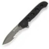 CRKT M21-12G Spear Point, 3.1" 8Cr14MoV Combo Blade, Black G-10 Handle