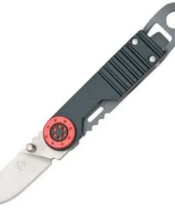 Mantis M-3 Churchkey Folding Knife 1 1/2" Plain Blade, Aluminum Handle