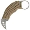 Mantis MK-FS Evis-1 Fixed Karambit 1 1/4" Shawty Blade, Sliver Paracord Wrapped Handle
