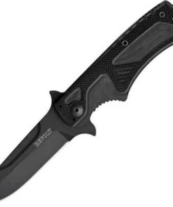 Maserin Revolt Tactical, Black G10 Handle, Plain Edge