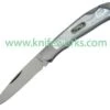 Moki Lockback Stainless/Pearl/Abalone, Stainless Blade