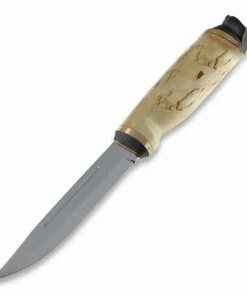 Marttiini Knives Marttiini Owl, Stainless Steel Blade, Curly Birch Handle