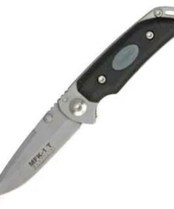 Marttiini Knives Marttiini Small Folder MFK-1T, Matte Finish Stainless Frame w/ FRN/TPE Injection Molded Handle Scales