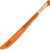 Marbles Marble's Machete, 18" Orange Blade, Natural Wood Handle