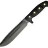 MTech Xtreme MTX8055 Tactical Bowie, 8.5" SS Blade, Black G-10 Handle, Green Digital Camo Sheath, Diamond Sharpening Stone
