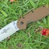 Ontario Rat Folder, Satin Blade, Coyote Brown, Plain Edge