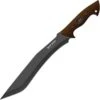 Outdoor Edge Brush Demon Survival Knife 13" black finish 65Mn carbon spring steel blade