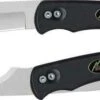 Outdoor Edge SwingBlade, Black Rubberized Kraton Handle, Plain Edge